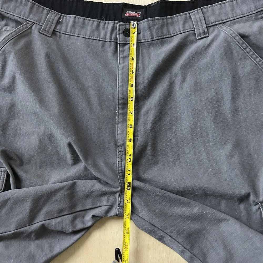 Y2K Baggy Dickies Cargo Shorts Mens 42 Gray Relaxed Fit 10 Inseam Workwear
